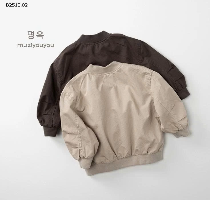 BOMBER KAKI CỔ TRỤ 2 LỚP-Giá sỉ 242k