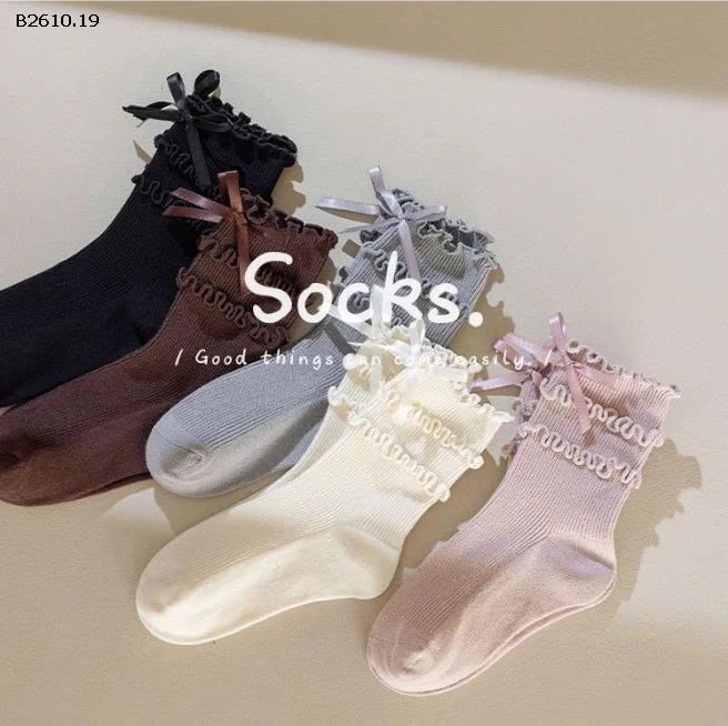 SET 5 TẤT NƠ BÈO BG- Giá sỉ 105k/sét