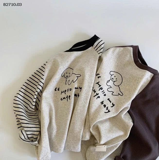 Áo thun dài tay trẻ em Hàn Quốc mùa thu 2025  nhà Huzhou Zhili - sỉ 119k