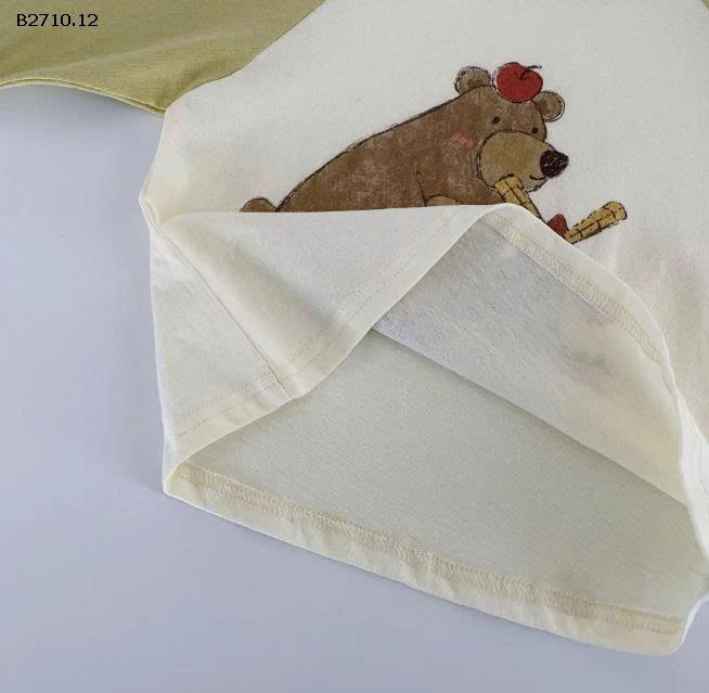 Áo thun  in họa tiết hoạt hình cho bé  nhà Huzhou Zhili - sỉ 112k