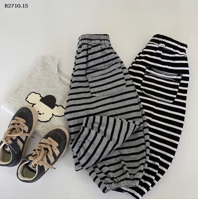 Quần dài sọc ống rộng co giãn  nhà Huzhou Zhili - sỉ 150k