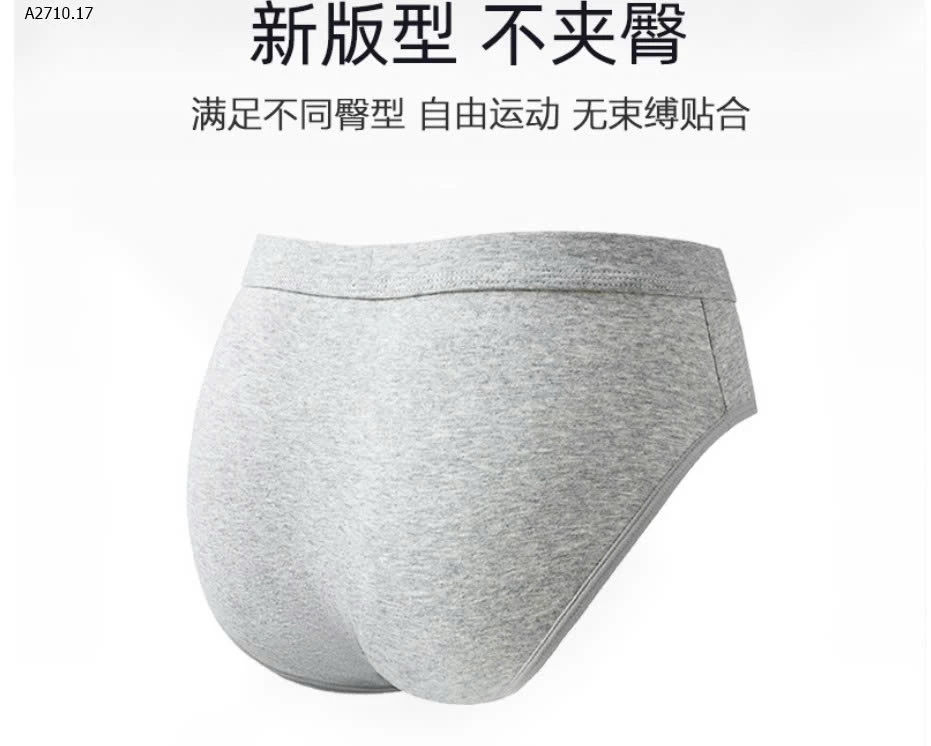 SET 4 QUẦN LÓT TAM GIÁC NAM - Giá sỉ 128k/ set 4c mix màu