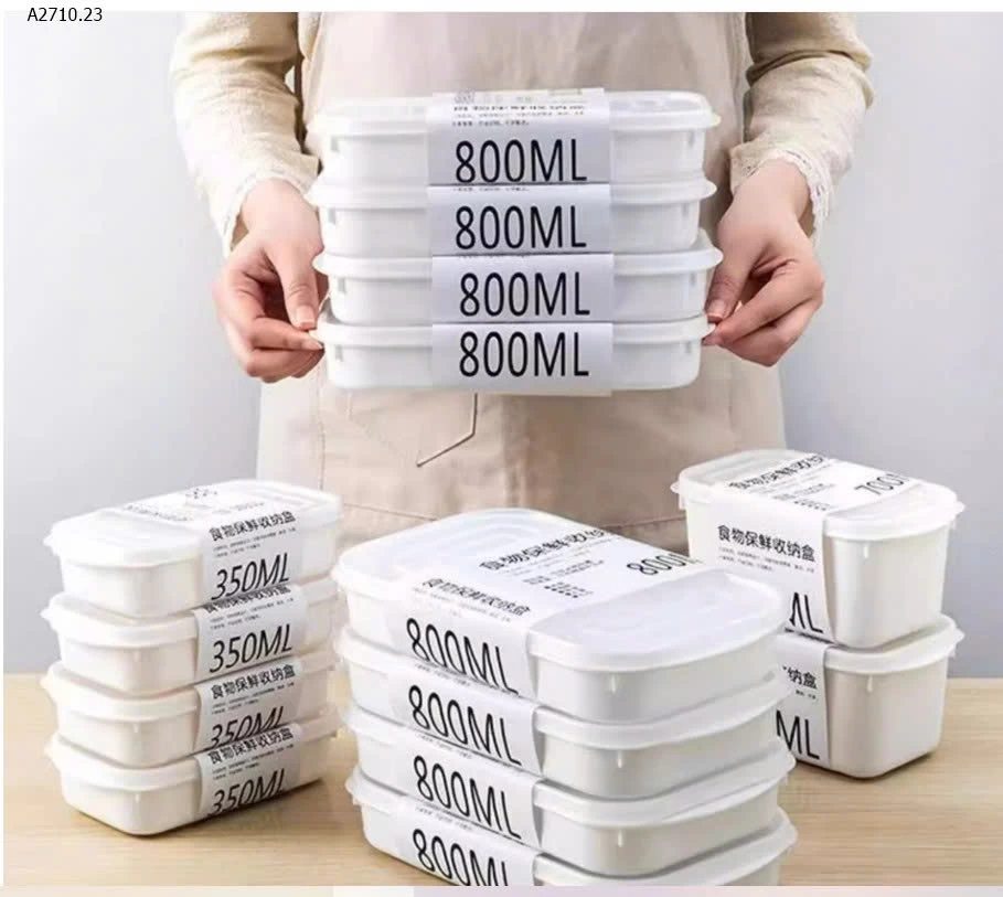 SET 6 HỘP BẢO QUẢN THỰC PHẨM - Giá sỉ 80k/ set 6c 800ml