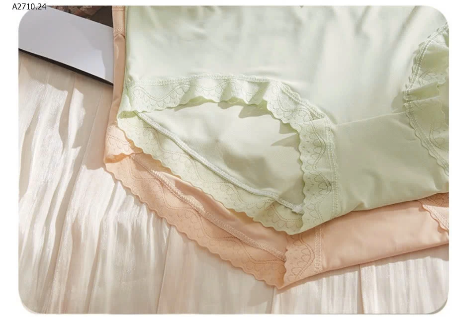 SET 10 QUẦN CHIP BĂNG LỤA PHỐI REN - sỉ 130k/set 10c mix màu