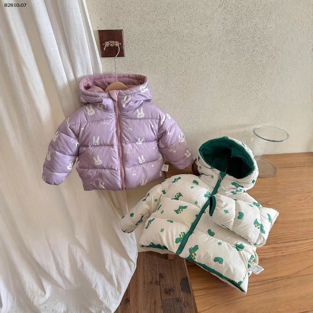 Áo khoác cotton hai mặt thu đông cho bé -Giá sỉ 175k