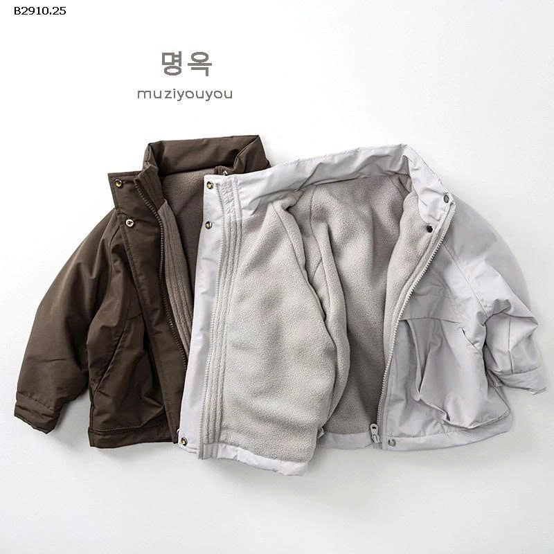 Áo khoác gió dày và nhung cho bé-Giá sỉ 299k