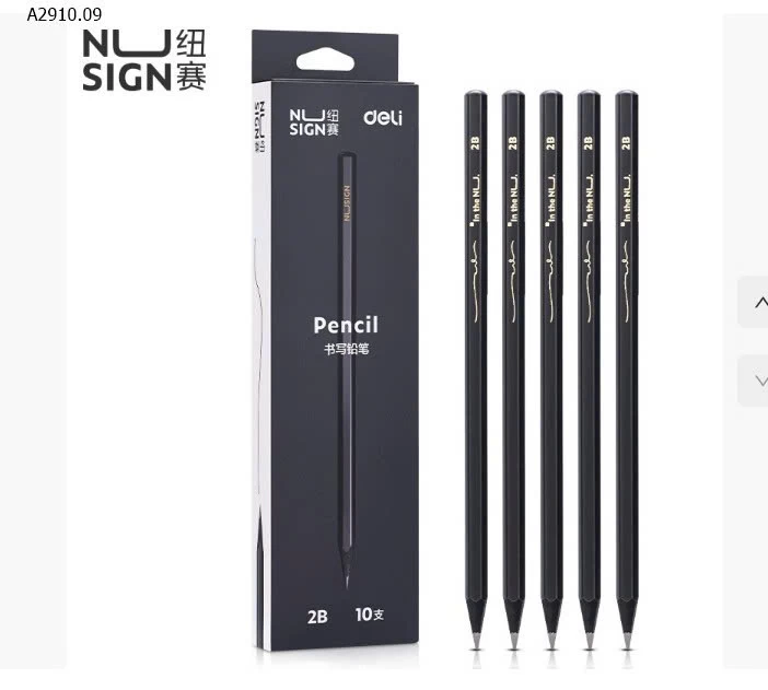 BÚT CHÌ GỖ ĐEN DELI - Giá sỉ 105k/set 30c
