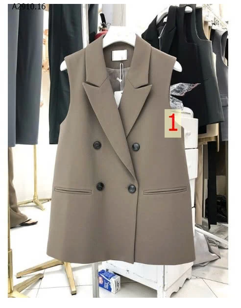 ÁO VEST KHÔNG TAY PHỐI CÚC  - sỉ 205k