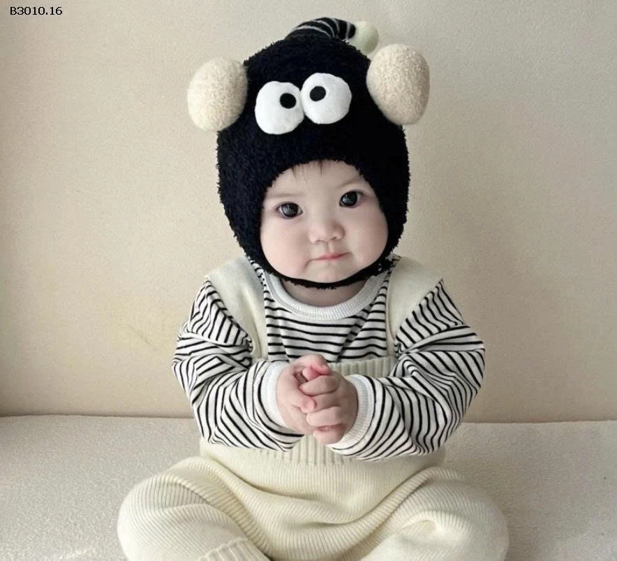 MŨ QUẢ BÔNG MẮT TO CƯ TÊ -Giá sỉ 36k/c