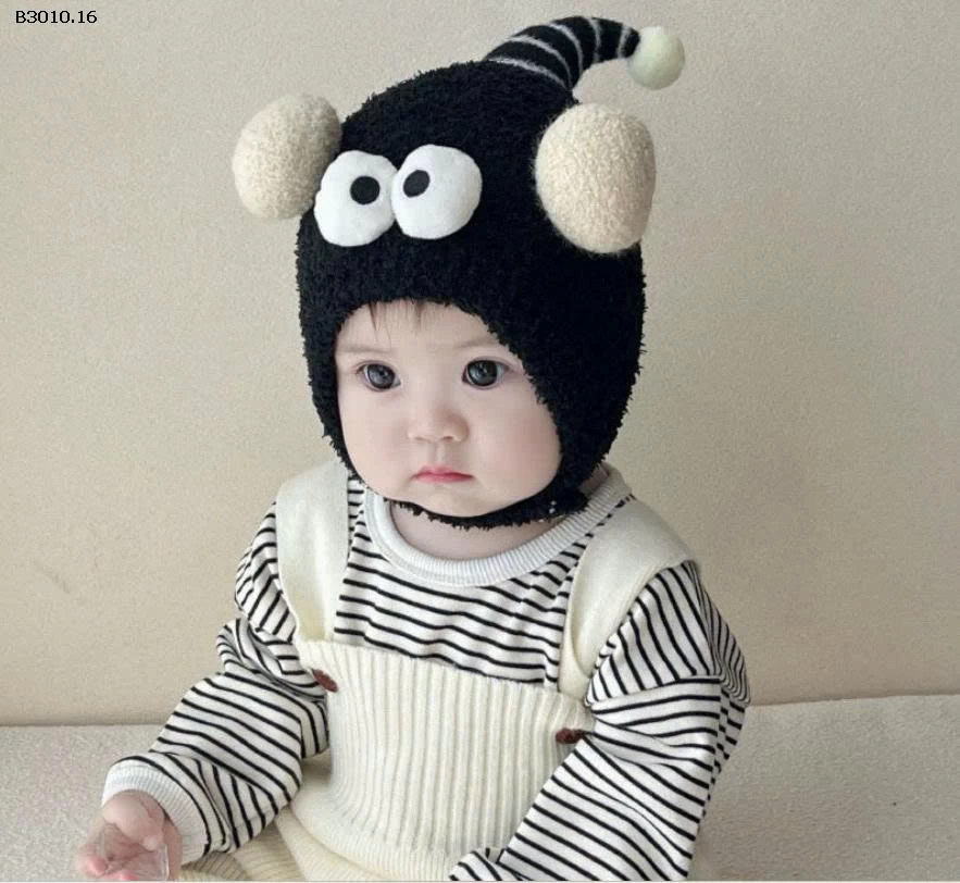 MŨ QUẢ BÔNG MẮT TO CƯ TÊ -Giá sỉ 36k/c