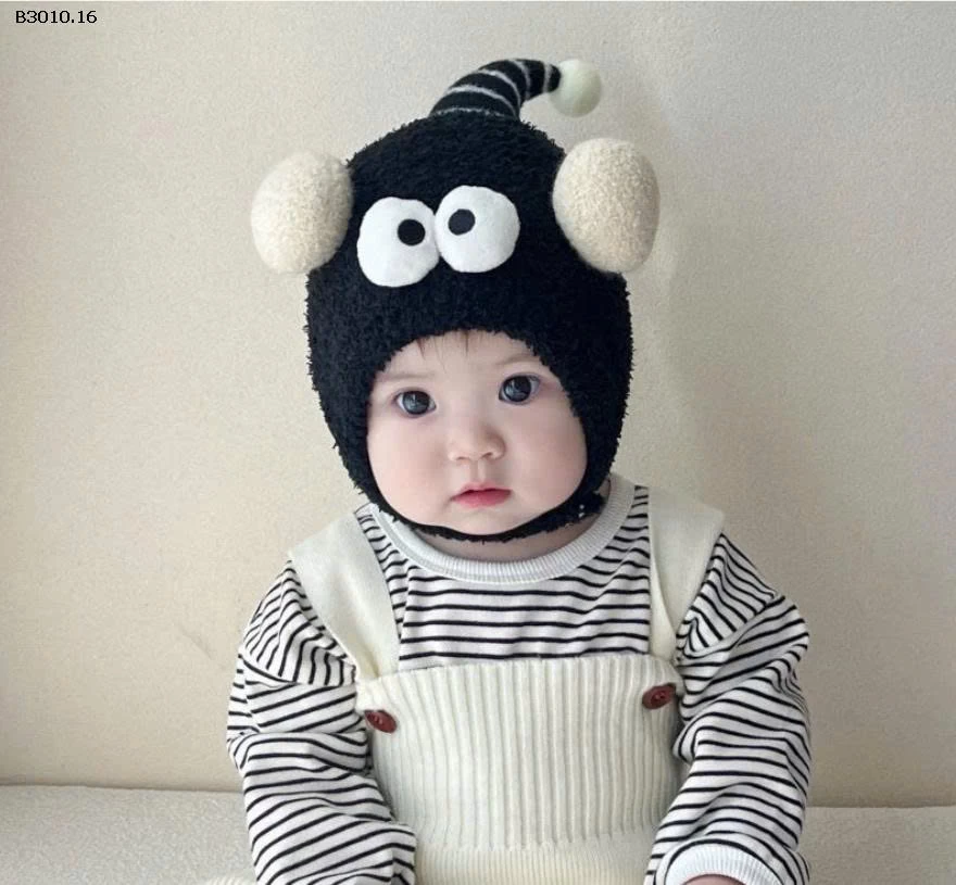 MŨ QUẢ BÔNG MẮT TO CƯ TÊ -Giá sỉ 36k/c