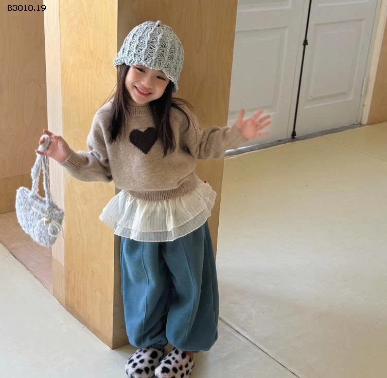 ÁO LEN TRÁI TIM ADBABY-Giá sỉ 233k