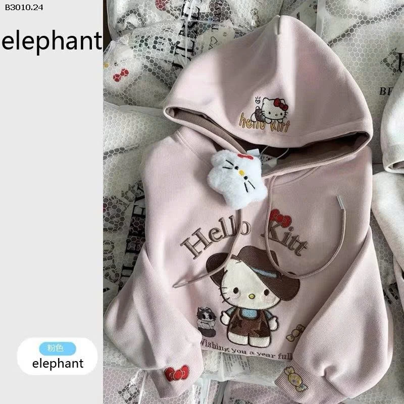 ÁO NỈ KITTY CHO BÉ GÁI  -Giá sỉ 143k