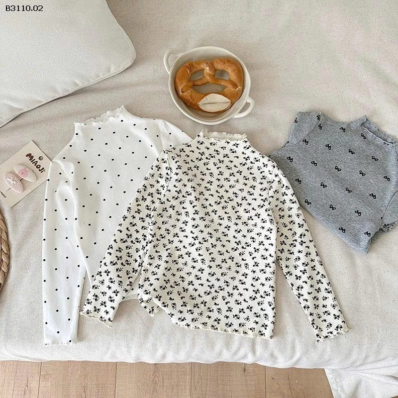 ÁO GIỮ NHIỆT CỔ CAO HỌA TIẾT -Giá sỉ 55k