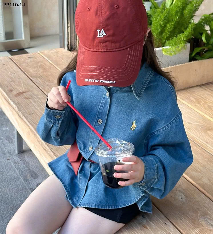 ÁO SƠ MI JEAN AMBB -Giá sỉ sz 90-150: 185k      sz 160: 199k    sz   170: 215k