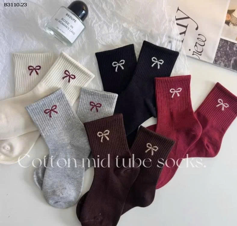 SET 5 ĐÔI TẤT NƠ CHO BÉ IUU -Giá sỉ 54k/set