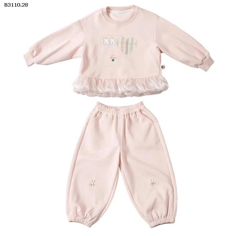 BỘ NỈ THỎ DỄ THƯƠNG BG 8-Giá sỉ 178k