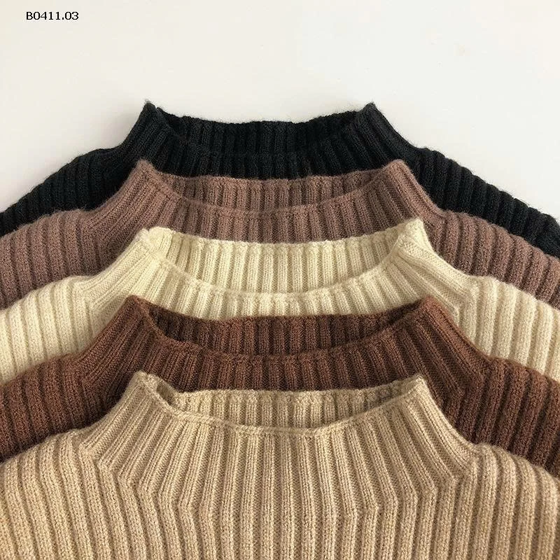 Áo len cổ nhỡ dệt kim phong cách Hàn Quốc dành cho trẻ - sỉ 164k