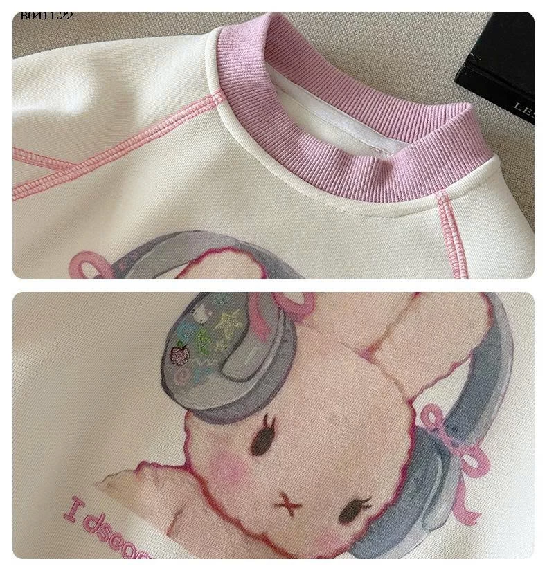 ÁO NỈ HOẠT HÌNH BG-Giá sỉ  sz 90-150: 159k  sz 160: 168k