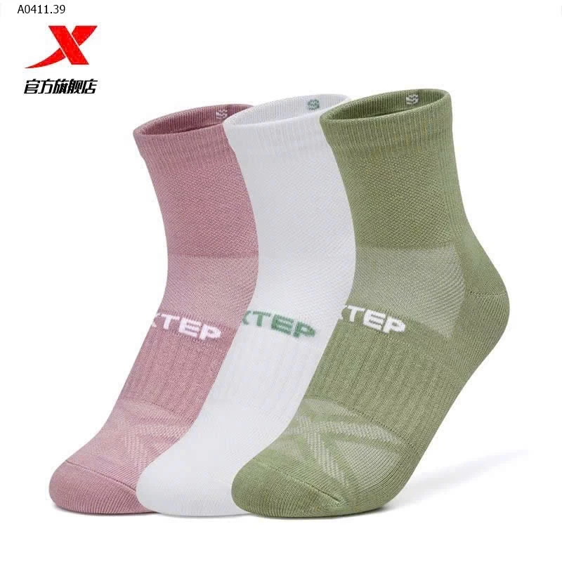 Sét 3 đôi tất auth XTEP  - Giá sỉ 145k/set