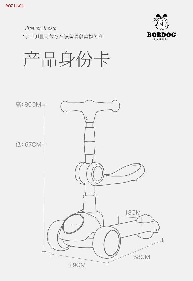 xe SCOOTER CHÍNH HÃNG BOGDOG -Giá sỉ 450k