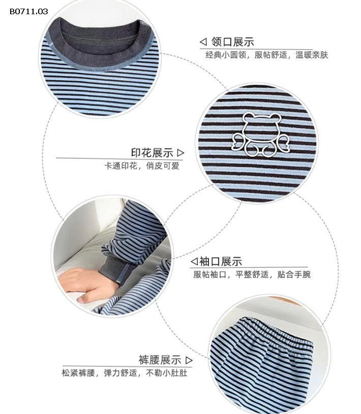   BỘ NGỦ GIỮ NHIỆT CHO BÉ-Giá sỉ  size 73-120 giá 86k size 130-180 giá 103k