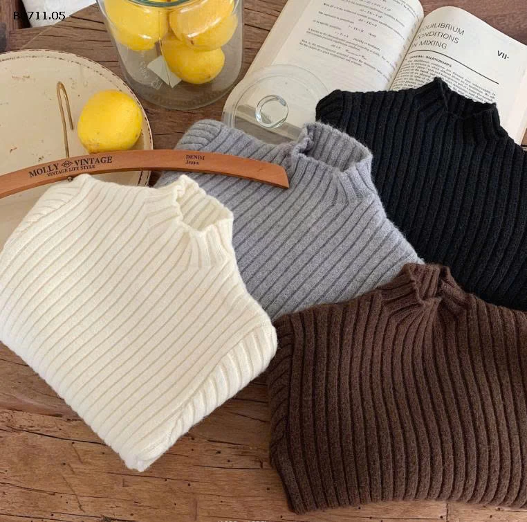 ! ÁO LEN CỔ LỌ-Giá sỉ 132k