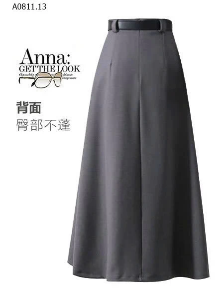 CHÂN VÁY MIDI CÔNG SỞ CHÍNH HÃNG ANNA - sỉ 172k