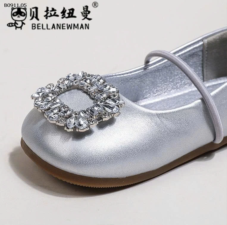 Giày ba lê mũi vuông kiểu Pháp đế mềm đính đá- giá sỉ 140k