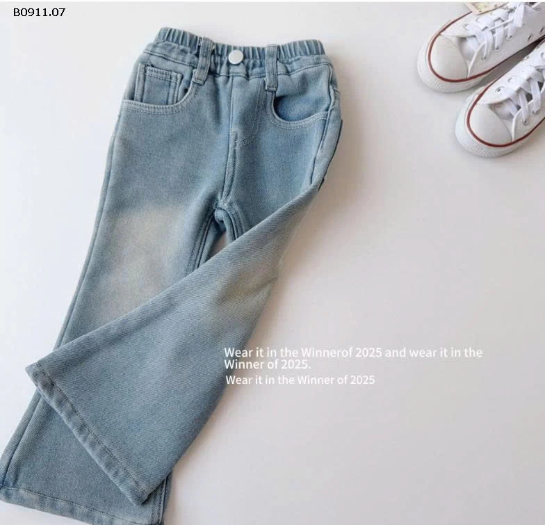 QUẦN JEANS XANH NHẠT BÉ GÁI-Giá sỉ 223k