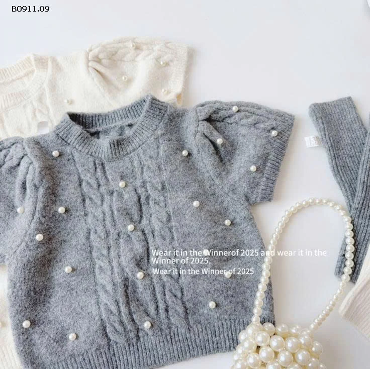 ÁO LEN TAY BỒNG ĐÍNH NGỌC - sỉ 215k