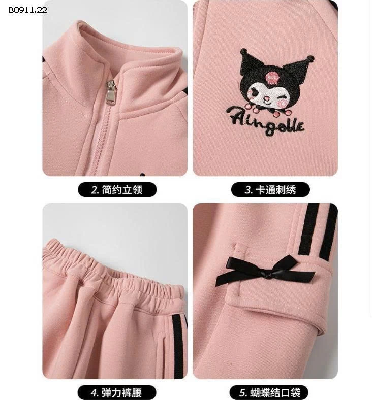 BỘ NỈ KUROMI CHO BÉ - sỉ 199k