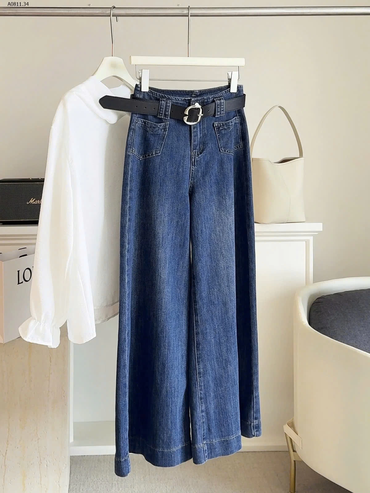 QUẦN JEAN MỀM KÈM BELT ANNA - sỉ 295k