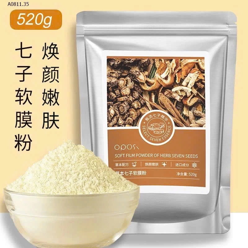 Bột mặt nạ thảo dược Bảy Tử Bạch - sỉ 220k/set mix