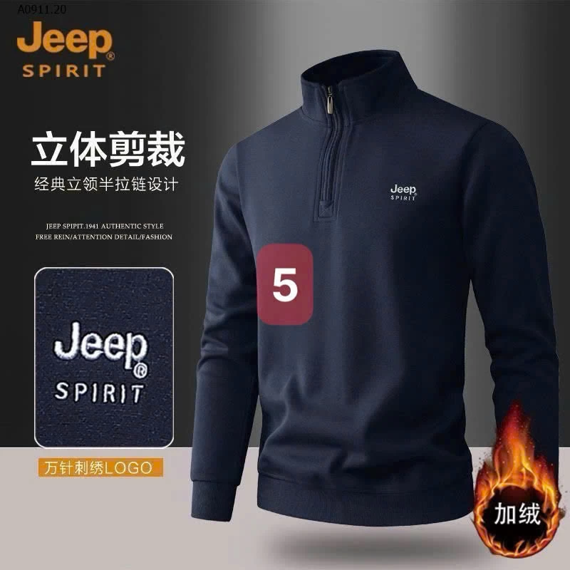 ÁO NỈ NAM GIỮ NHIỆT JEEP- Giá sỉ 1-2-3: nỉ thường : 179k  4-5-6: lót lông : 225k