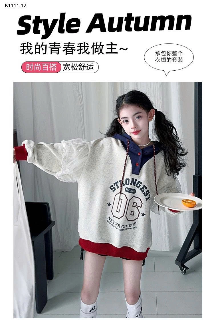 ÁO NỈ HỌA TIẾT SỐ 06 PHỐI REN BG - sỉ 245k