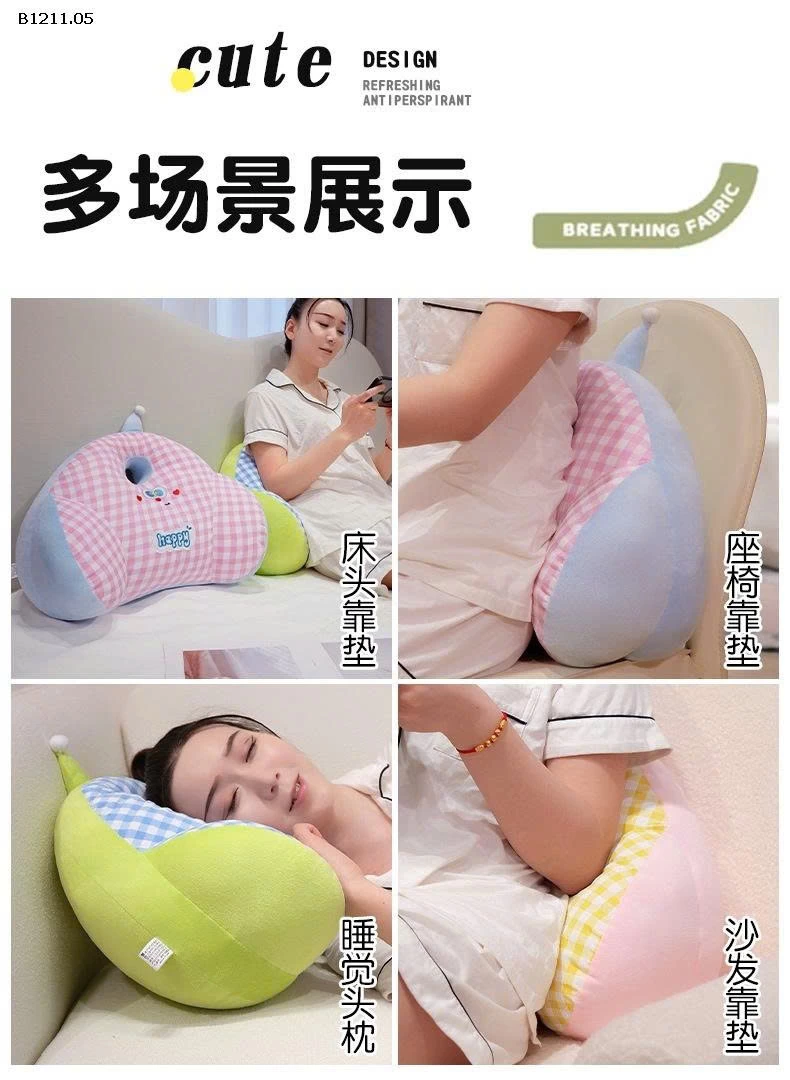 GỐI TỰA LƯNG HÌNH MẶT CƯỜI CHECKER-Giá sỉ 119k