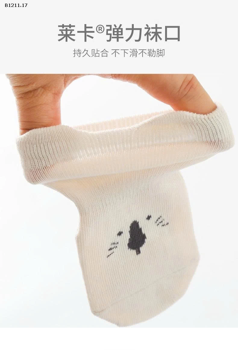 SET 10Đ TẤT NEMO CHỐNG TRƠN  - sỉ 112k/set 10 đôi mix