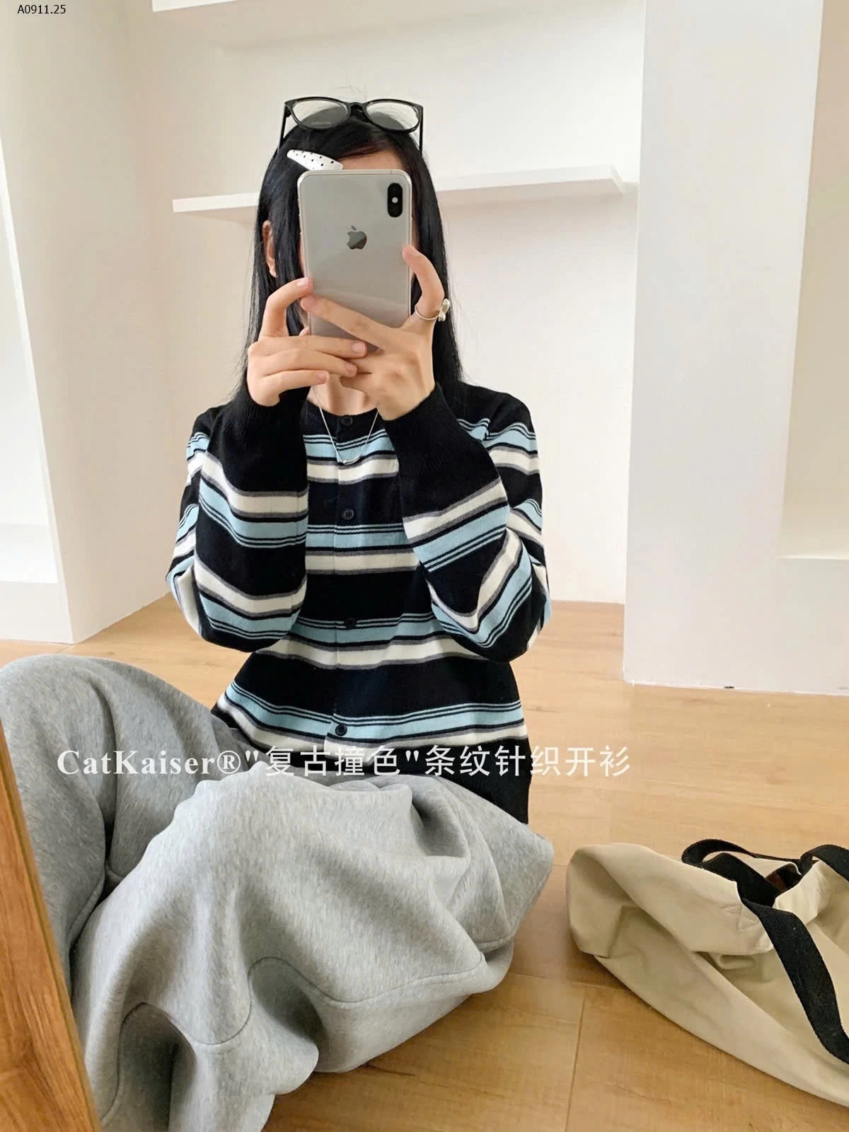 ÁO CARDIGAN KẺ CatKaiser - sỉ 169k