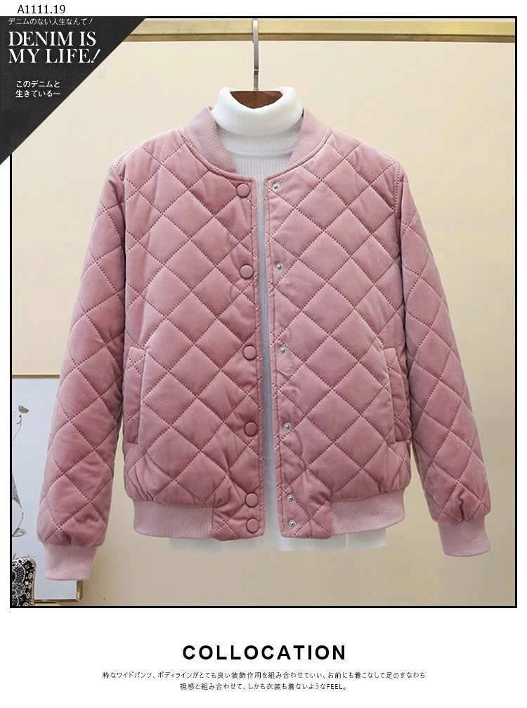 ÁO PHAO TRẦN TRÁM KHUY SIÊU ĐẸP  - sỉ 185k