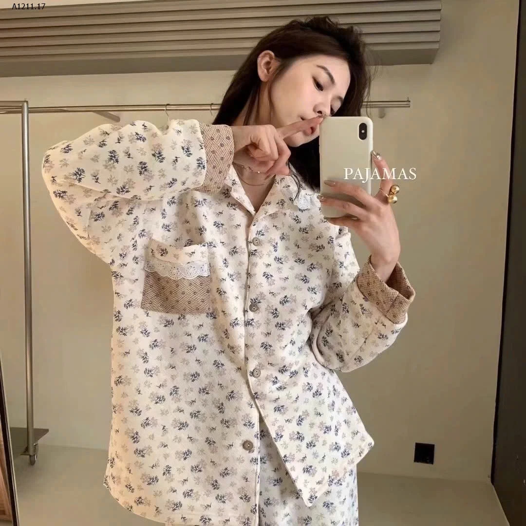 BỘ PIJAMA HOA NHÍ CHO NỮ  - sỉ 243k