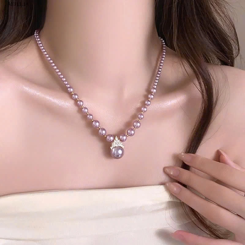 Dây truyền ngọc trái tím hãng GOLICC- sỉ 130k