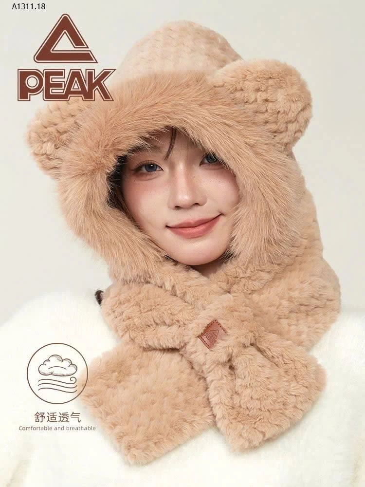 Khăn quàng – mũ – bịt tai liền thân PEAK- sỉ 142k