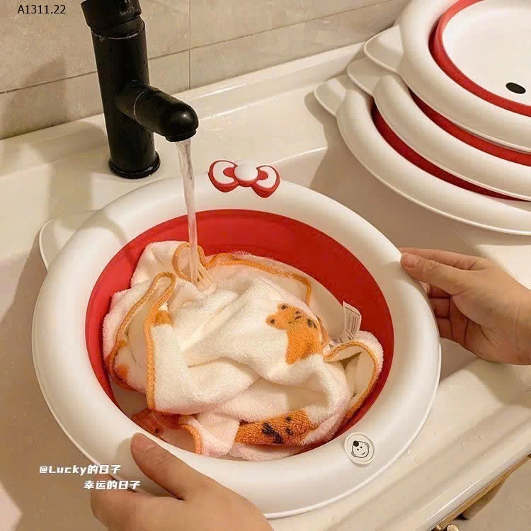 CHẬU RỬA MẶT DI ĐỘNG GẤP GỌN- Giá sỉ 70k/ set 2c