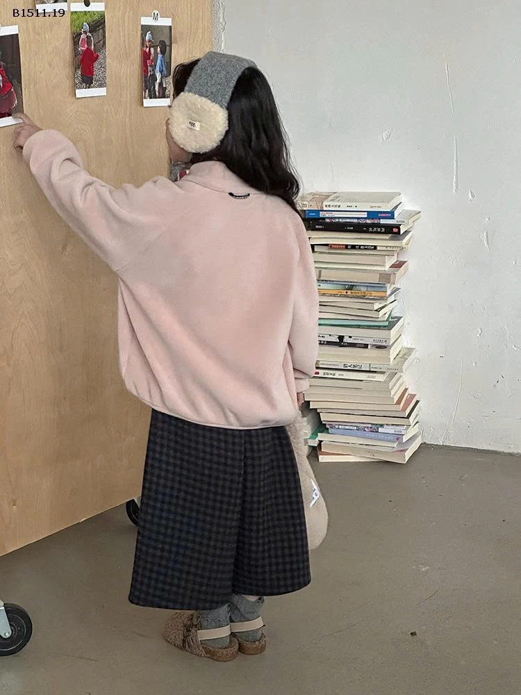 Áo khoác cotton có lớp lông cừu nhà Elmo Baby Kids  AMBB-Giá sỉ size 90-150 : 215k sz 160 : 228k sz 170 : 225k