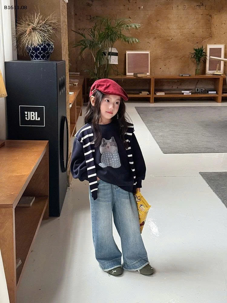 Quần jeans rách vá viền tua rua nhà Elmo Baby Kids  AMBB -Giá sỉ size 90-150 : 236k sz 160 : 256k sz 170 : 280k