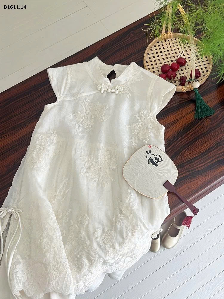 Váy sườn xám Hanfu Tiên Nữ  nhà Elmo Baby Kids  AMBB -Giá sỉ size 90-150 : 257k sz 160 : 277k sz 170 : 298k