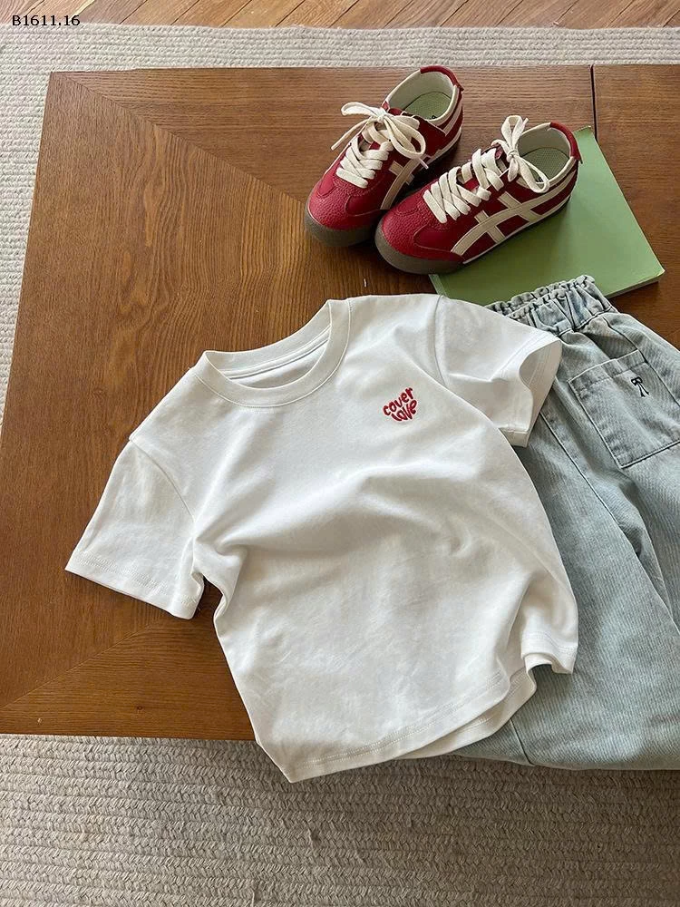 Áo thun thêu chữ  nhà Elmo Baby Kids  AMBB -Giá sỉ size 90-150 : 109k sz 160 : 119k sz 170 : 126k