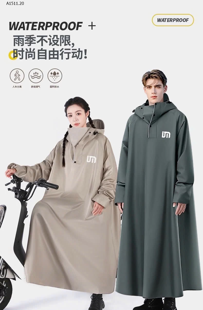  Áo mưa măng tô dáng - sỉ 110k
