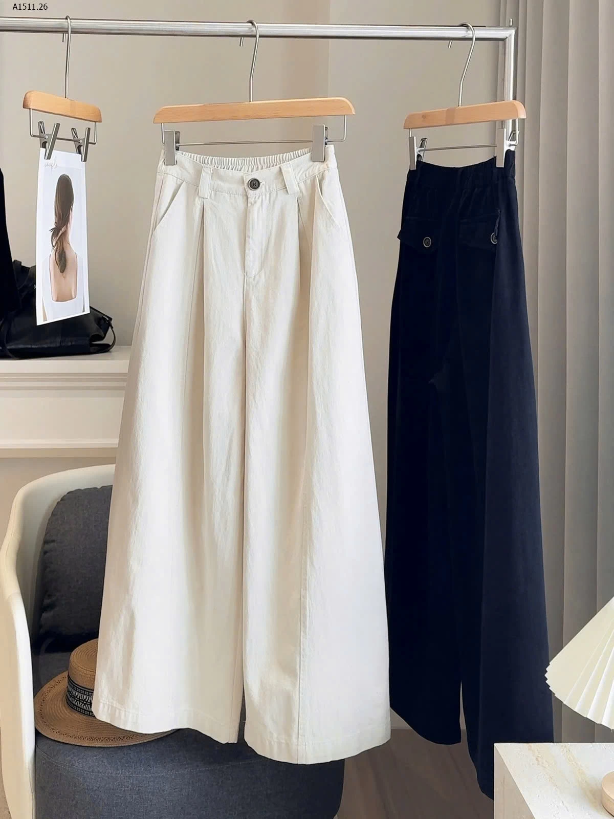 QUẦN ỐNG RỘNG LƯNG CHUN ANNA - sỉ 224k